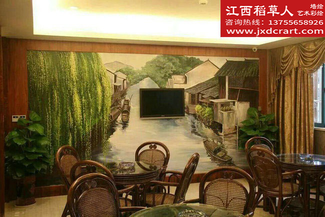 酒店、酒吧墙体彩绘彩绘南昌